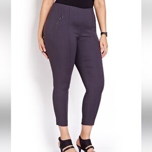 PENNINGTONS MICHEL STUDIO ALEXA ankle pants women’s size 26 grey NWOT